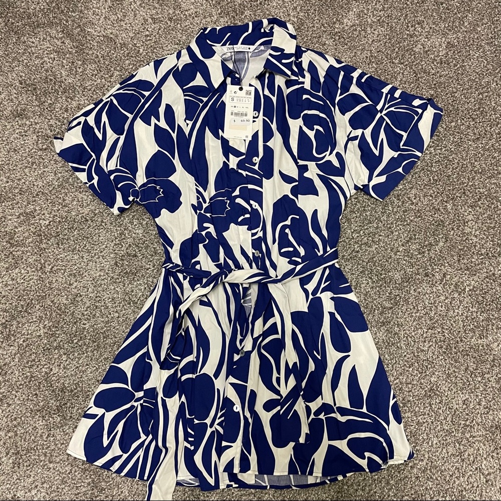 Zara Print Dress NWT